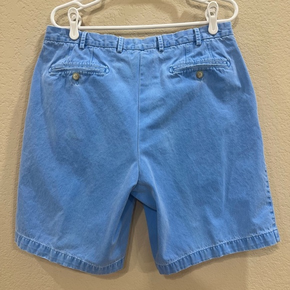 Peter Millar Mens Golf Shorts Size 34 Pima Cotton Color Blue Casual Classic EUC - Picture 2 of 6